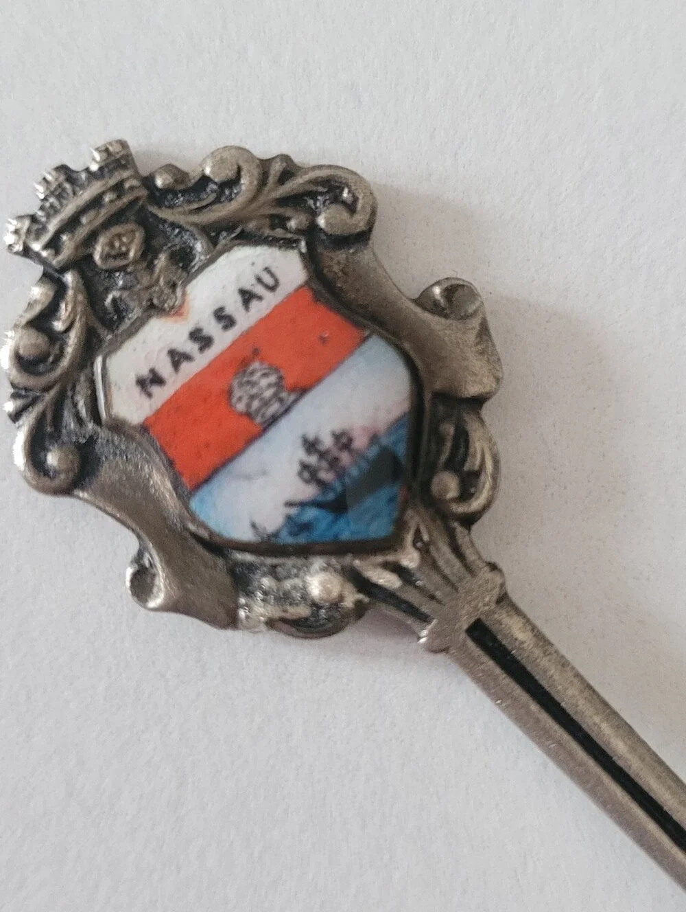 Vintage Italian Nassau Bahamas Enamel Souvenir Spoon Sailor Made in Italy